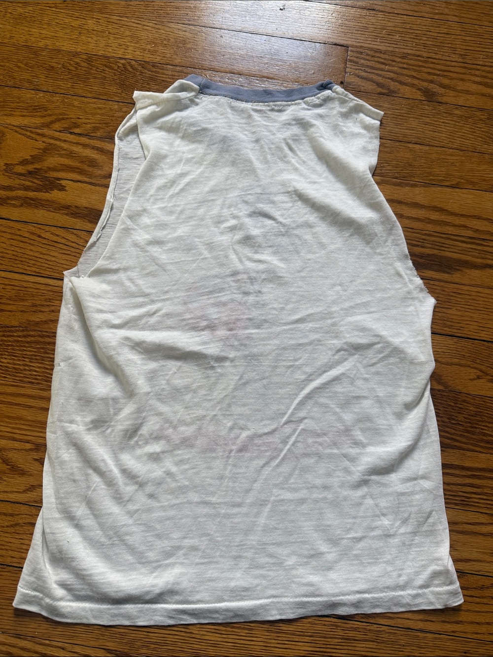 Vintage Disney White Tank Top with Mickey Mouse 90s - Picture 3 of 4